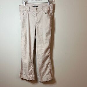 Level 99 Women's Boot Cut Pants in Light Beige